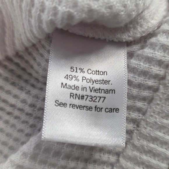 SO Waffle Knit Raglan Tee – Red & White – Junior's Size M Fall Layering Sporty - Picture 6 of 6